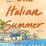 One Italian Summer by Rebecca Serle Book Cover with homes built into seaside