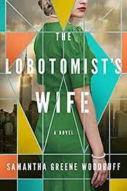 The Lobotomist's Wife Book Cover with woman in green dress and colored triangles