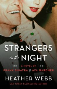 Strangers in the Night by Heather Webb book cover with man and woman profile