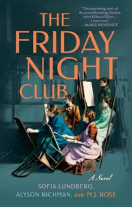 The Friday Night Club book cover with 5 women painting on old easels