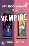 My roommate is a Vampire book cover has 2 windows, one with a vampire upside down and the other window has a girl in it.