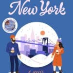 A Winter in New York by Josie Silver features a cartoon skyline of New York with a male and female cartoon character