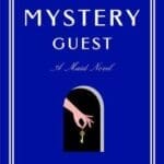 The Mystery Guest by Nita Prose book cover is solid blue with a key hole and key in center.