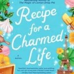 Recipe for A Charmed Life by Rachel Linden book cover featuring cartoon cooking utensils and the Eiffel Tower