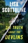 The Truth about the Devlins book cover with a picturesque home that has a fake rip going through it.