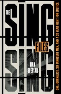 The Sing Sing Files by Dan Slepian book cover with large print title covering the cover. 