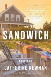 Sandwich by Catherine Newman featuring an old beach house with a setting sun